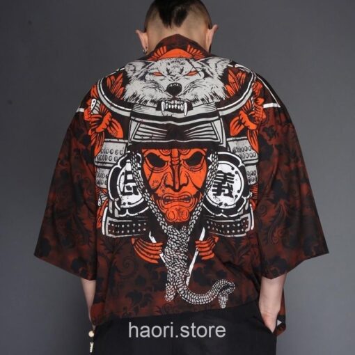Wolf Warrior Kimono Shirt 1