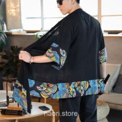Patterned Long Kimono Cardigan 3