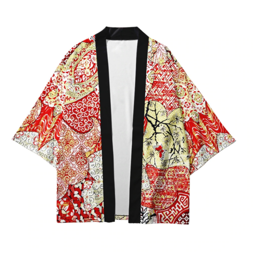 Abstract Pattern Blossom Haori Kimono