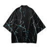 Abstract Pattern Black Cozy Haori Kimono 3