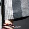 Dark Color Striped Streetwear Noragi 11