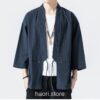Navy Blue Classic Casual Traditional Noragi 3